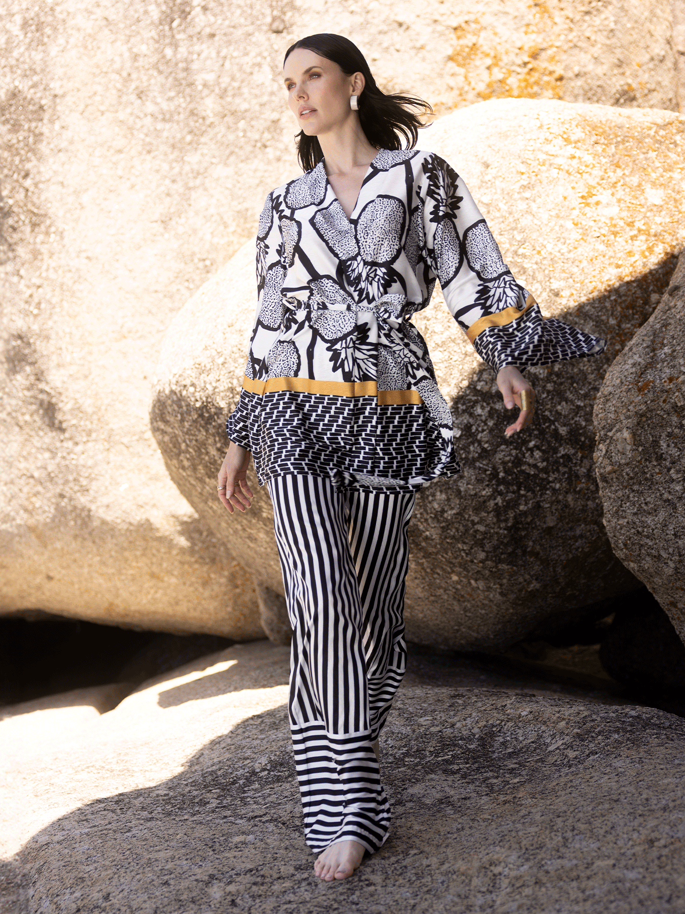 Mini Ben Kimono | Ananas Yellow