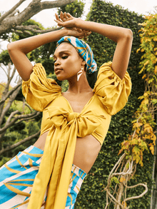 Sustainable Zany Top | Solid Mustard