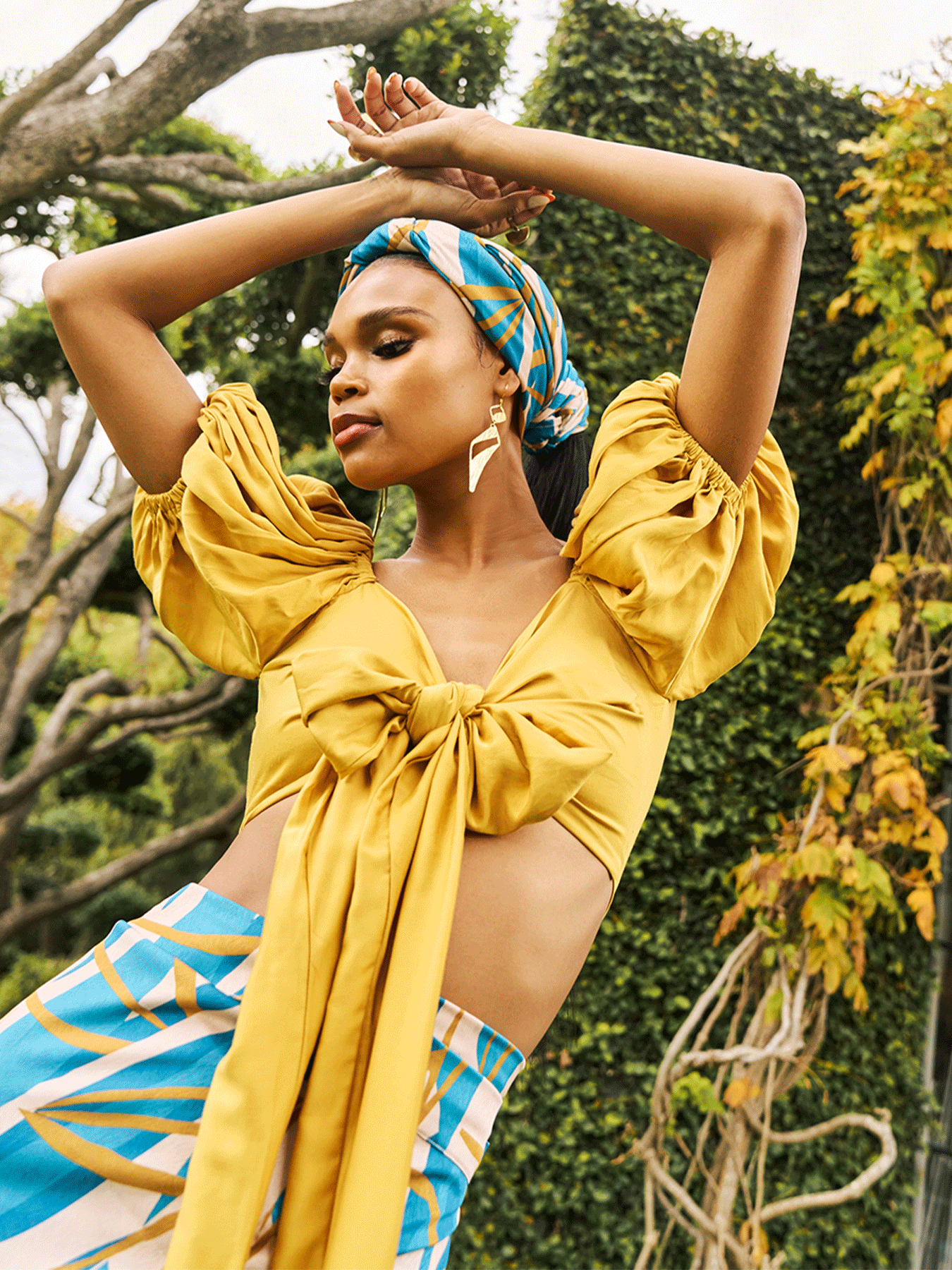 Sustainable Zany Top | Solid Mustard