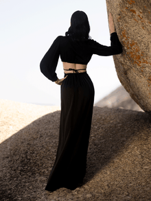 Sustainable Amal Dress | Solid Noir