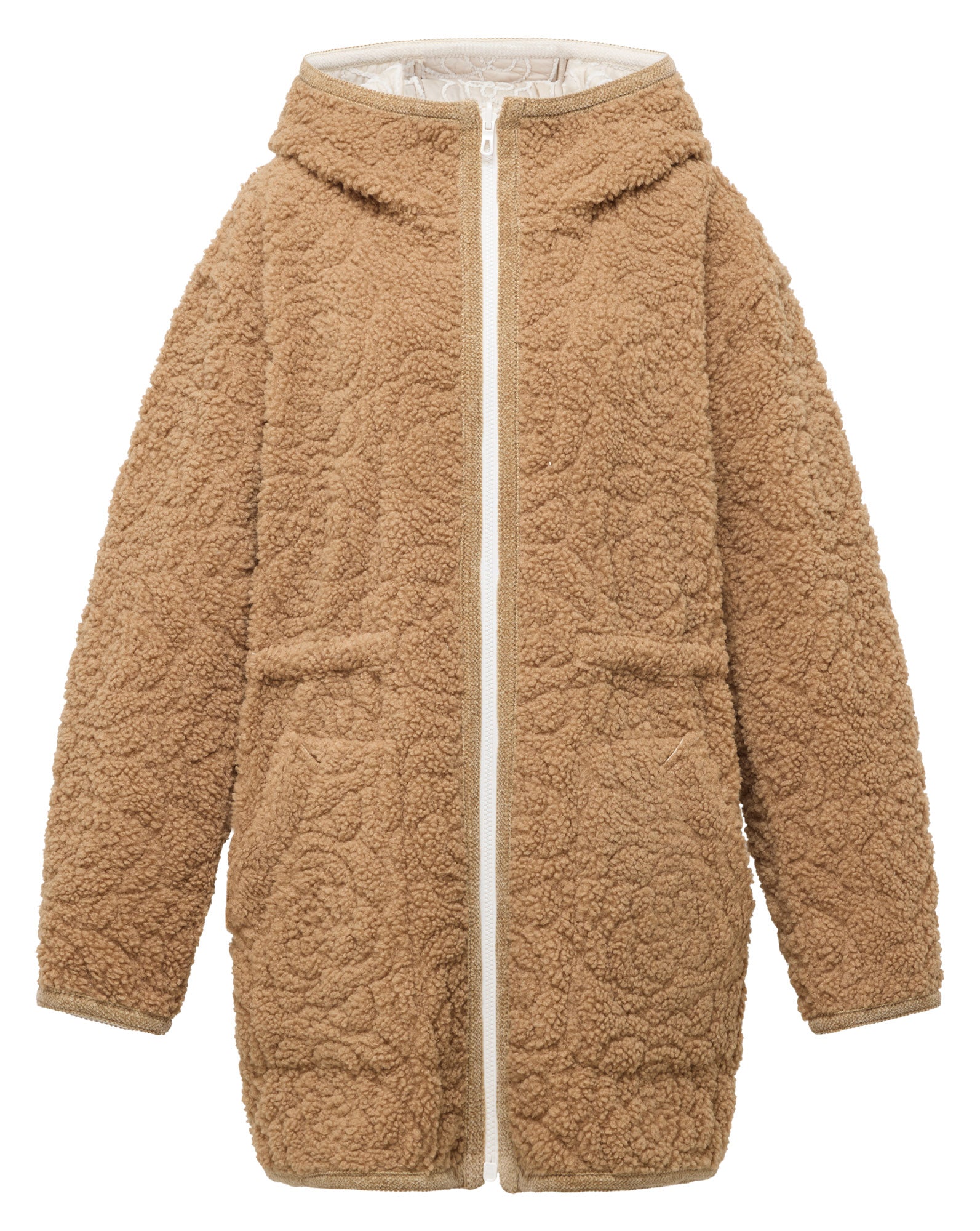 Waist-Defining Cotton Jacket | Beige