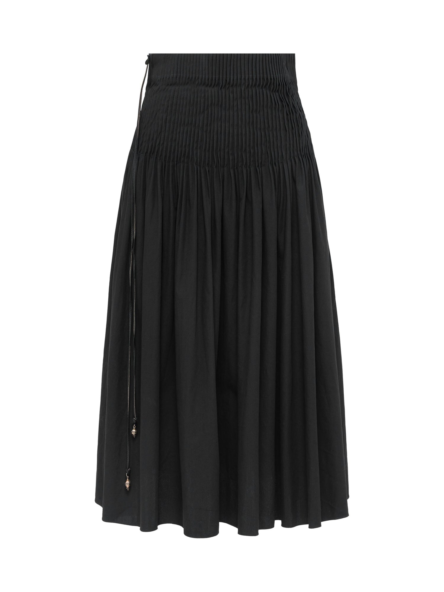 Cotton A Skirt | Black