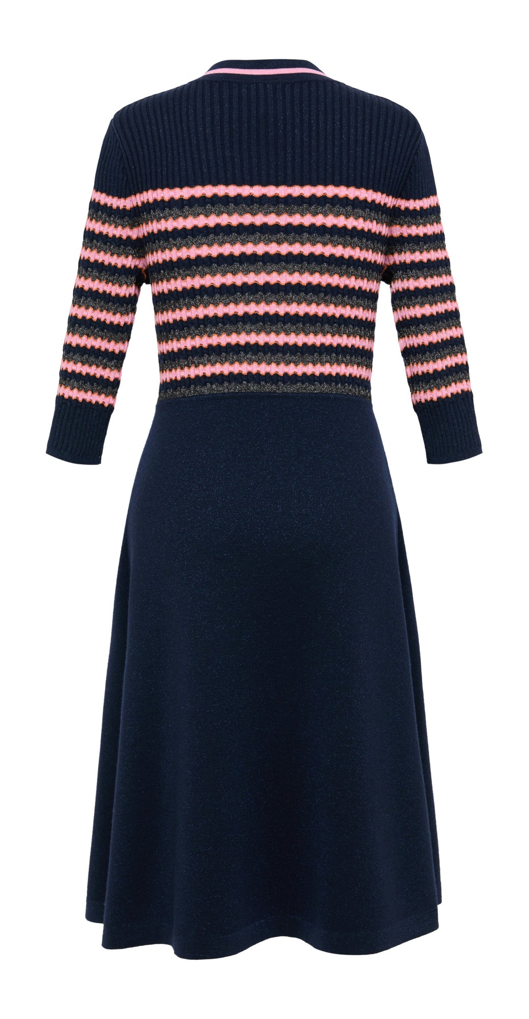 Striped Knit Dress | Pink