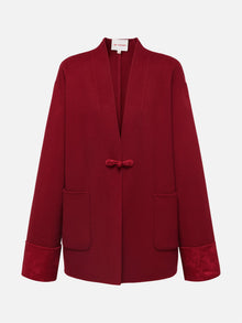 Double-Sided Wool Coat | Red