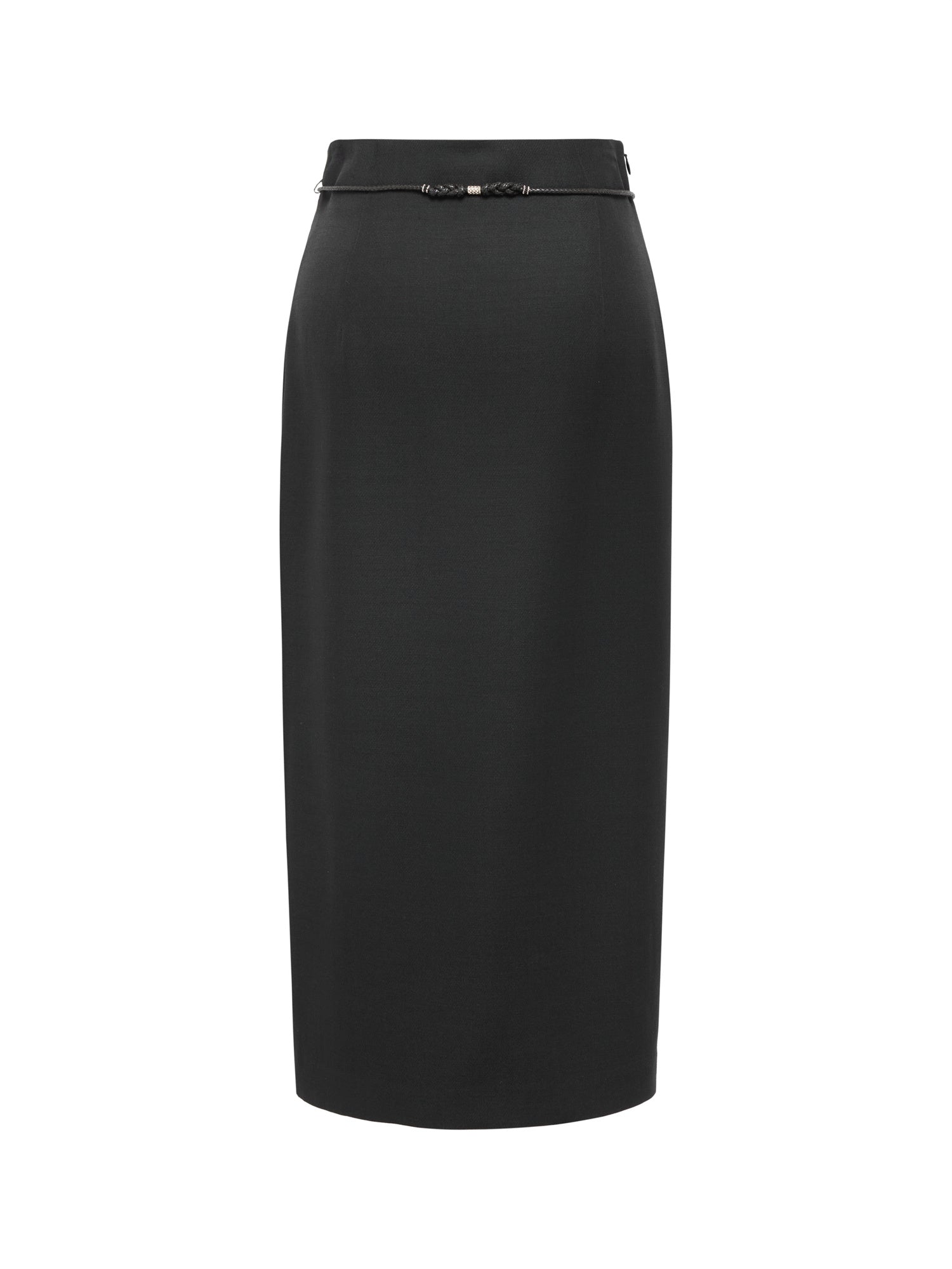 High-Waisted Maxi Skirt | Black