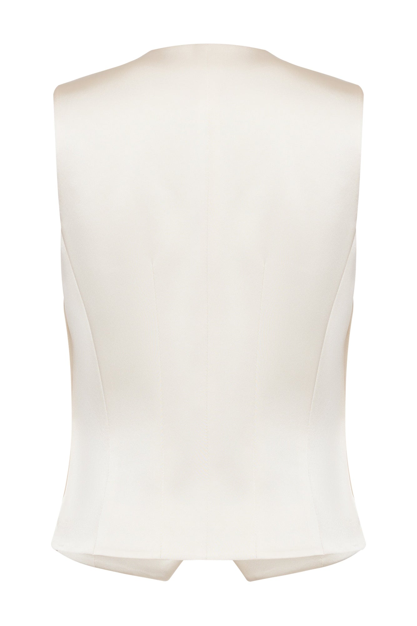 Button Knit Vest | Cream