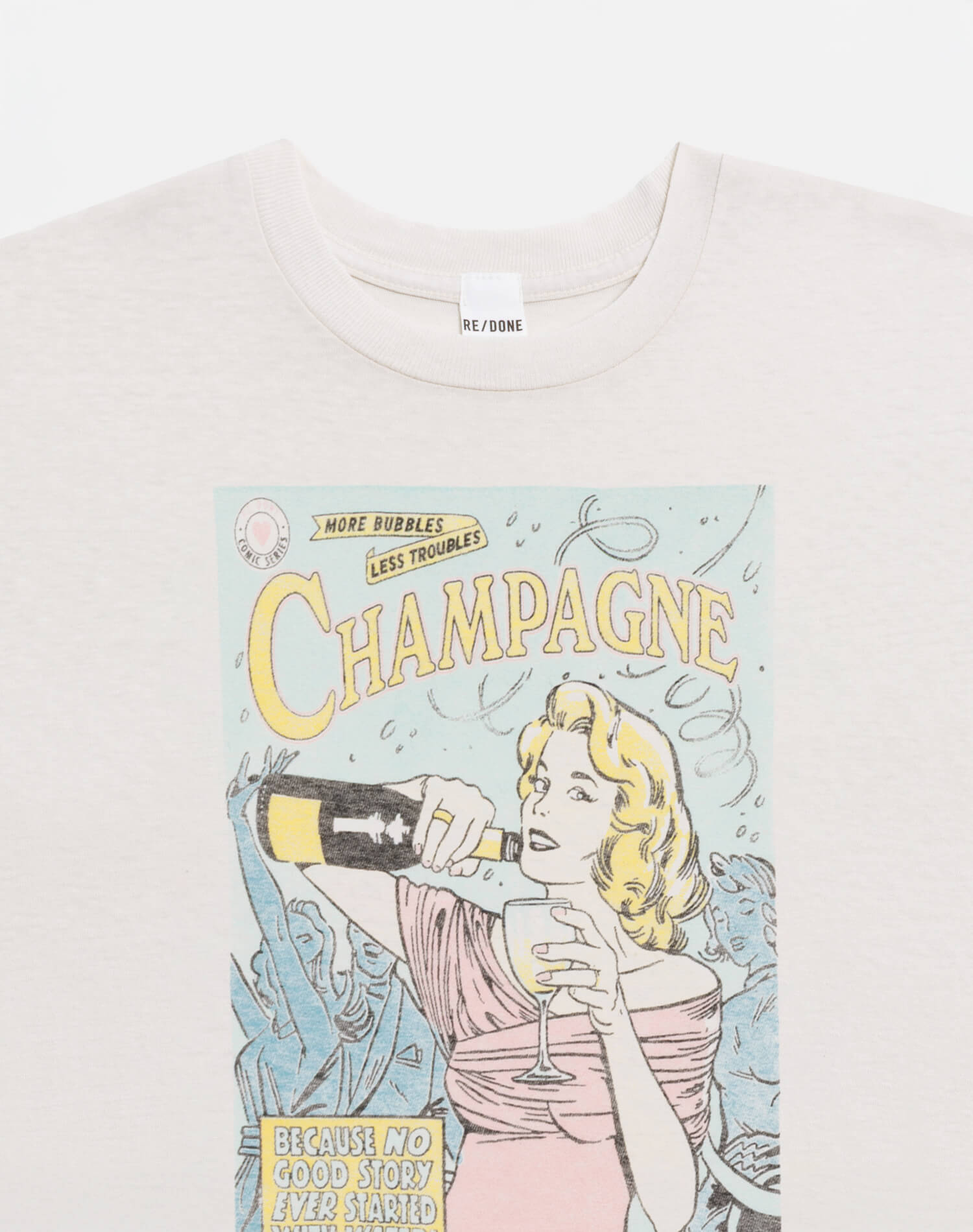 Womens | Classic "Bubbles" Tee | Vintage White
