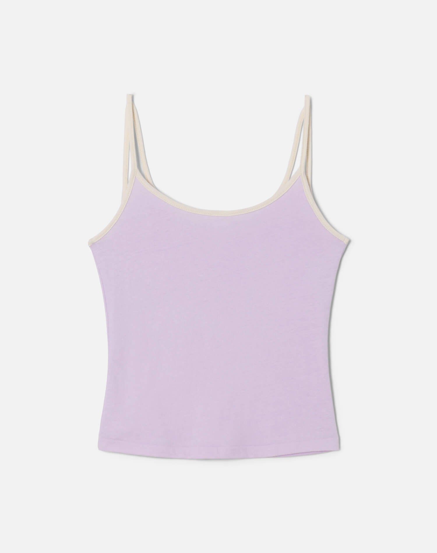 Womens | Hanes Gemini Tank | Baby Violet with Vintage White