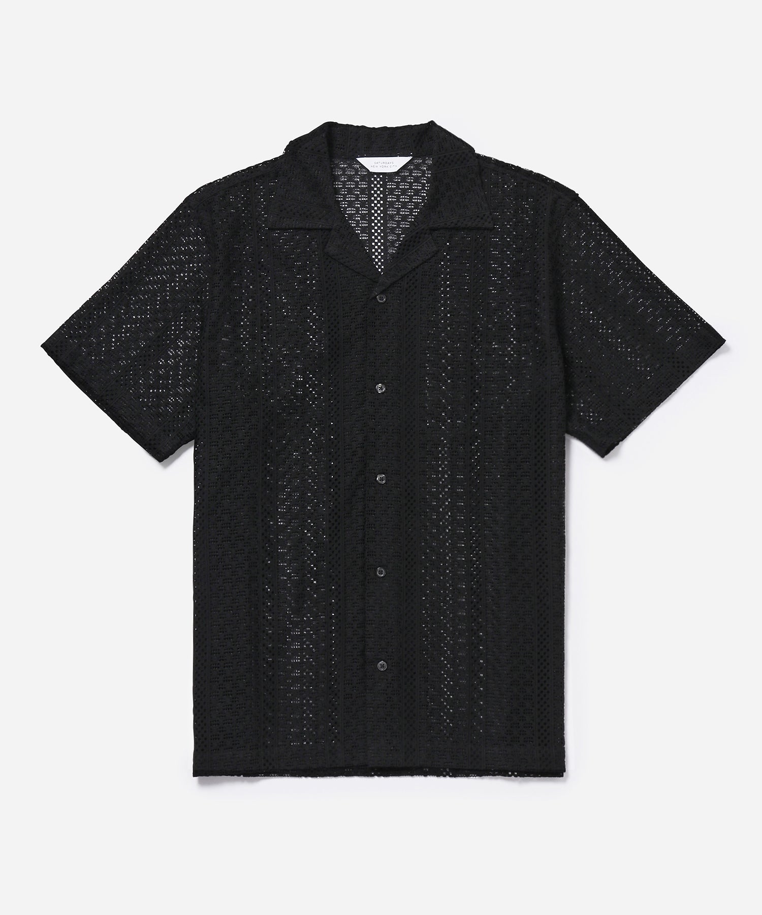 Black | Canty Cotton Lace SS Shirt