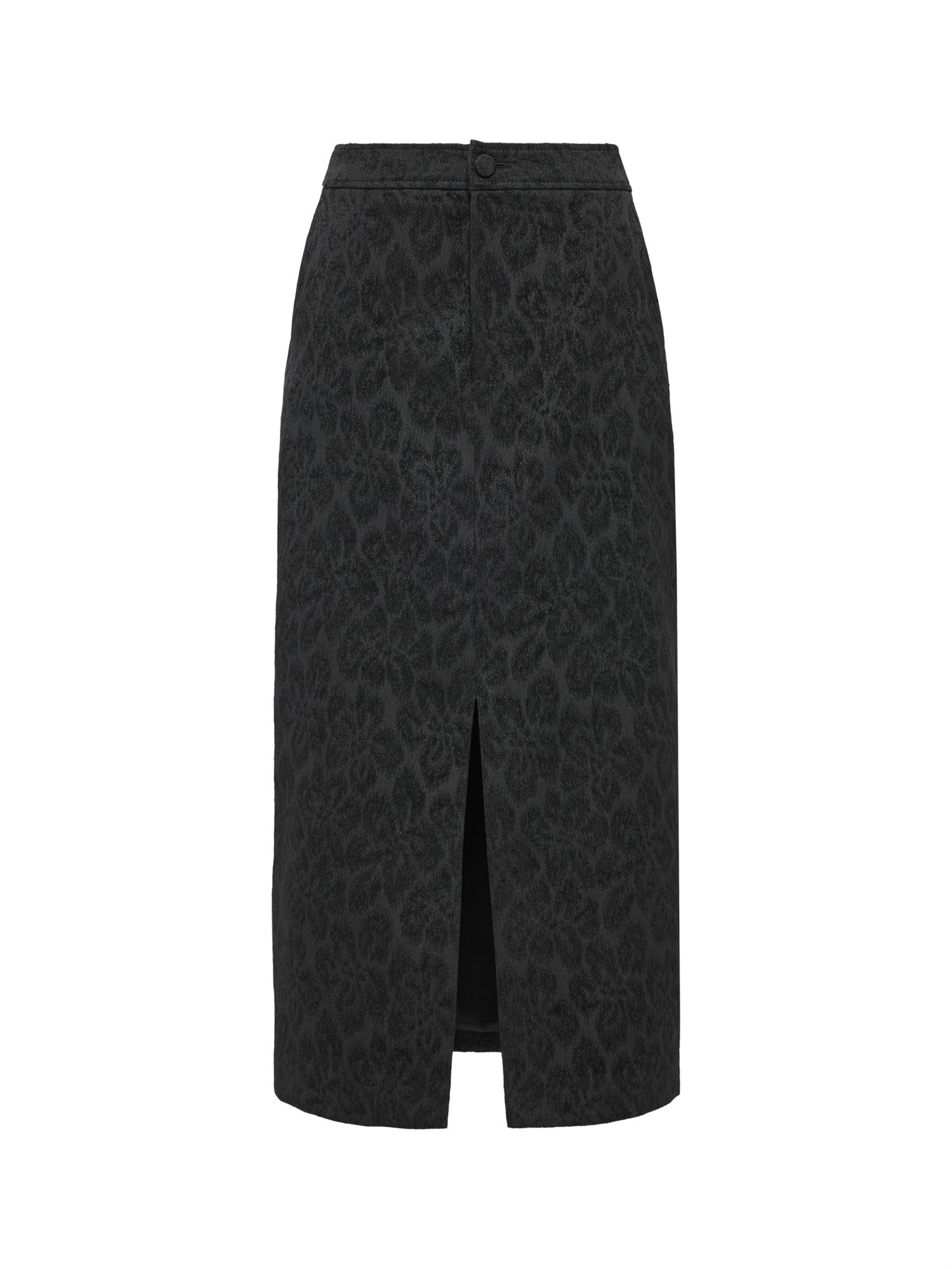 Front-Slit Maxi Skirt | Black