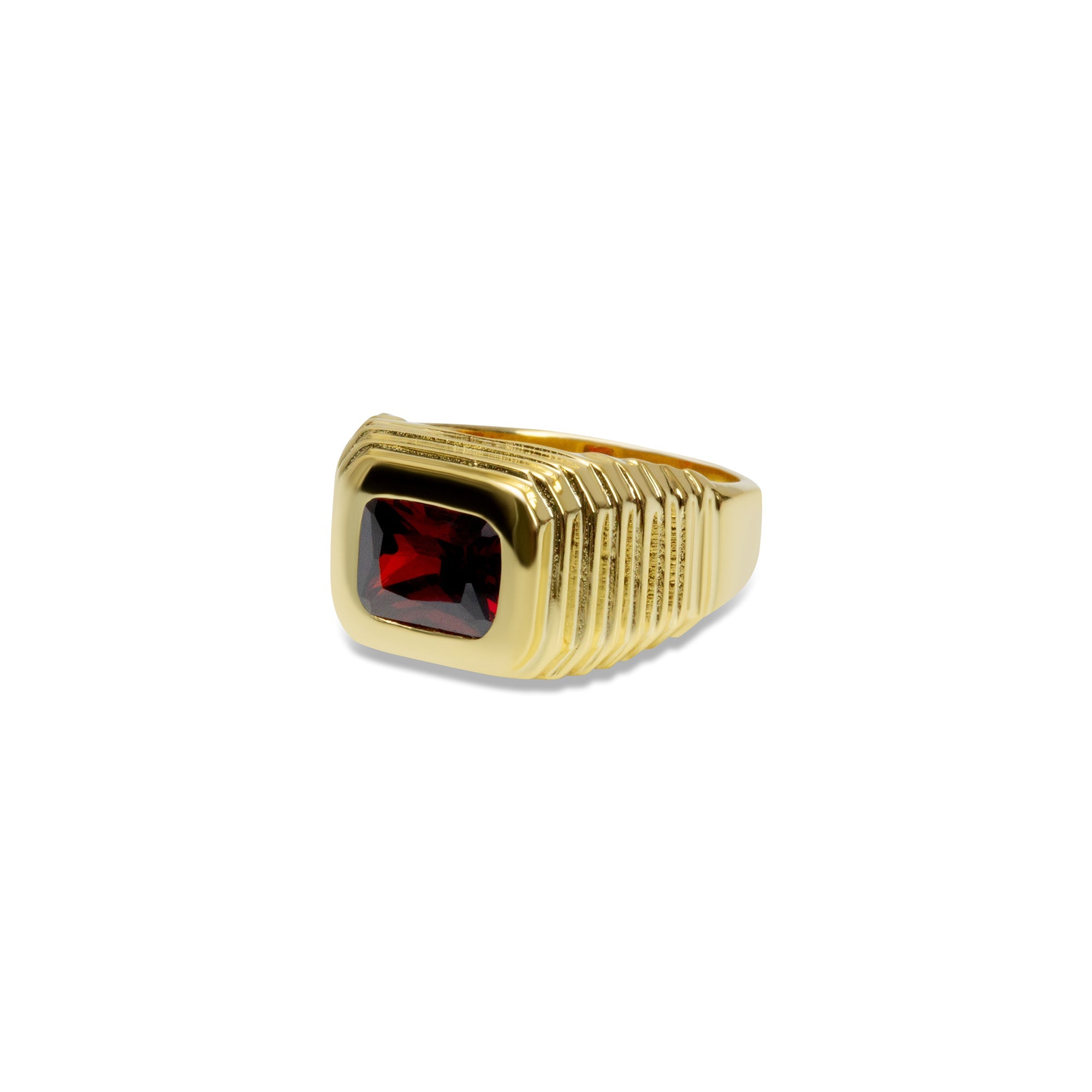 The Ruby Red Heirloom Ring | 18KT Gold Vermeil