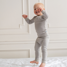 Toddler/Kids Bamboo Pajamas | Moon Grey