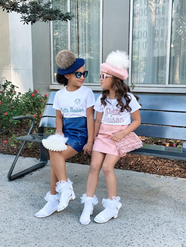 Baby Girls | Vegan Leather Skirt | Pink