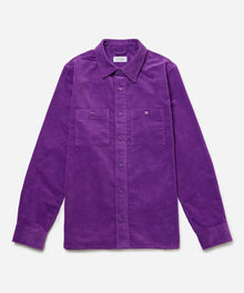 Purple Magic | Nolan Wide Wale Cord Long Sleeve Shirt | Saturdays NYC