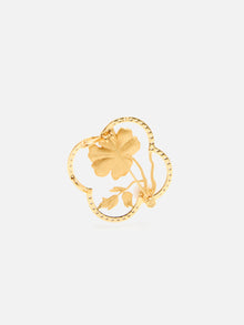 Peony Pearl Brooch | Copper/Zircon/Fresh Water Pearls