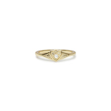 The Dainty Pearl Heart Heirloom Ring | 18KT Gold Vermeil