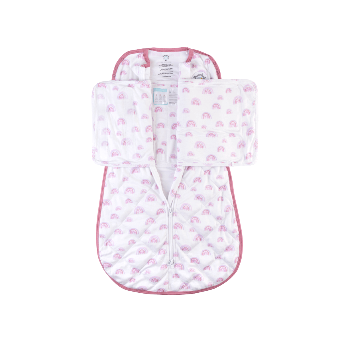 Baby | Dream Weighted Sleep Swaddle | Pink Rainbow