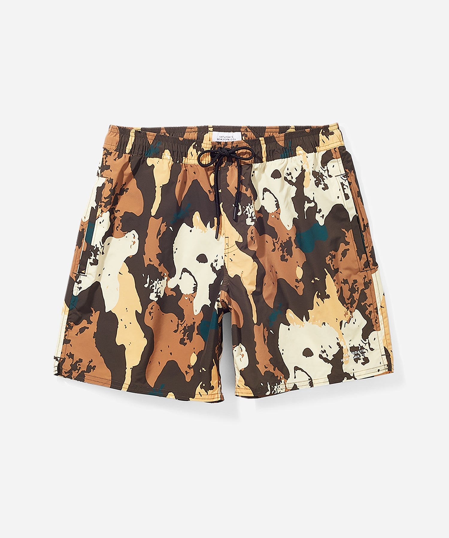 Black Olive | Timothy Earth Camo Swim Short