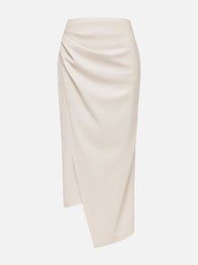 Deconstructed Midi Skirt | Beige