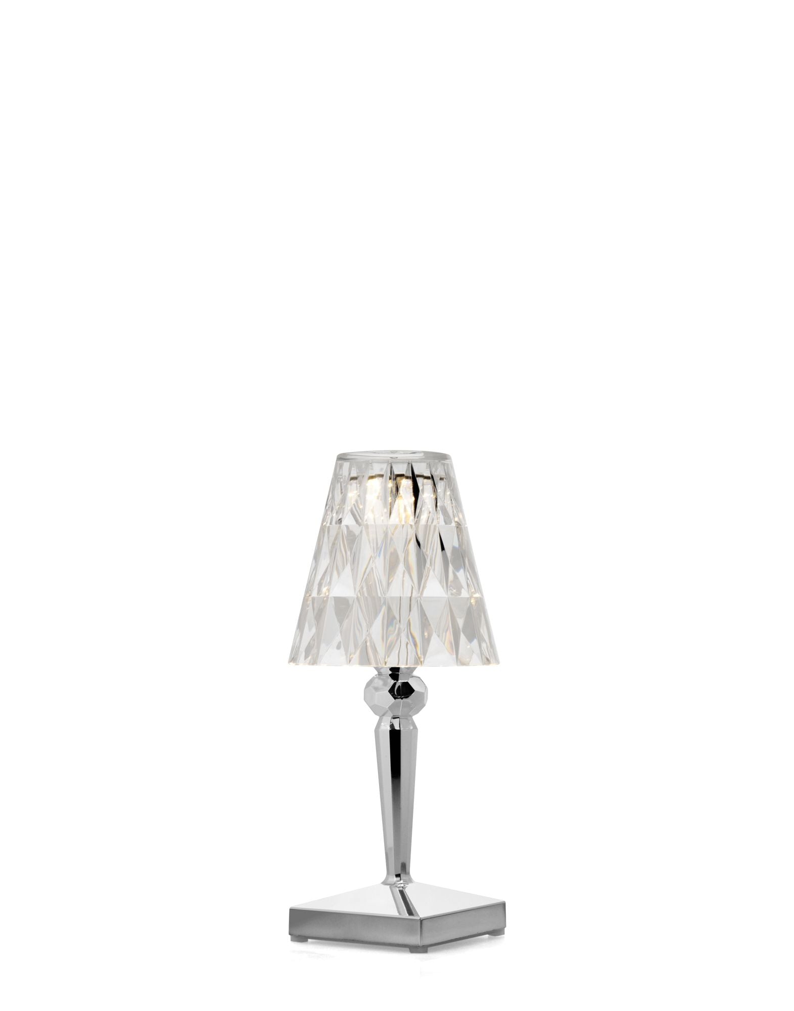 Battery Table Lamp | Single | Chrome