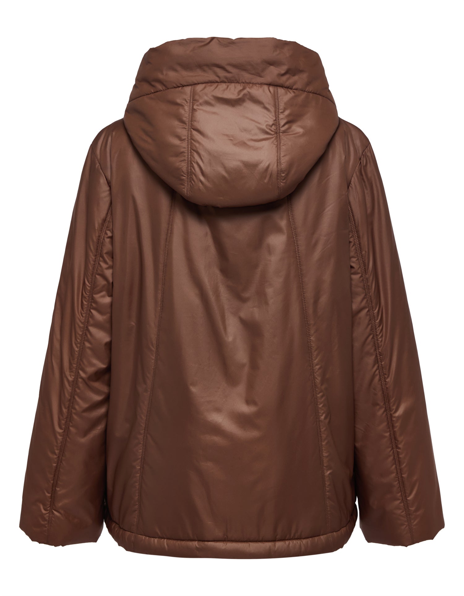 Hooded Cotton Coat | Brown