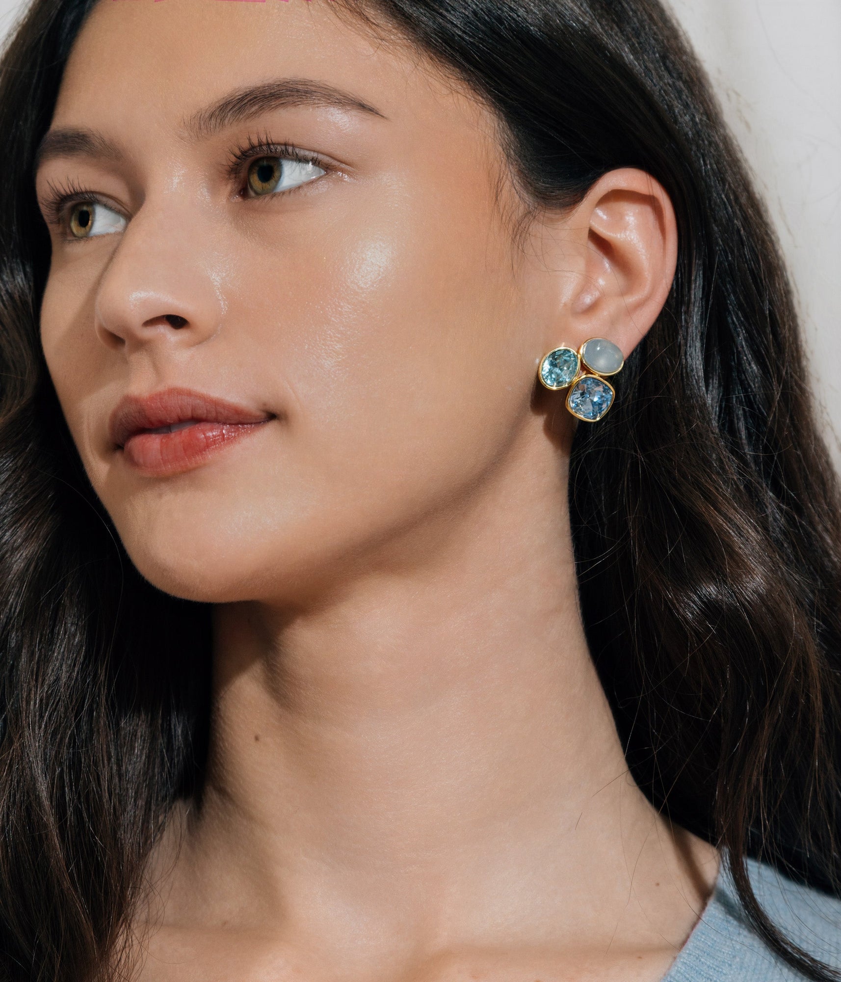 Lora Earrings in Blue - Loren Hope