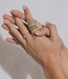 Veyra Ring in Smoked Sapphire - Loren Hope