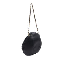 Chanel | Pre-Owned Lambskin and Satin Camellia Flower Evening Bag | Black