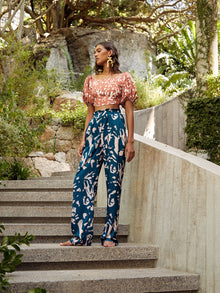 Leer Pants | Batik Blu
