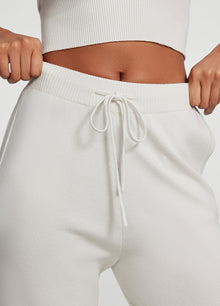 Cozy Luxe Sweatpants | White