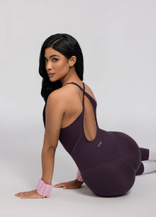 Contrology Crossback Bodysuit | Midnight Plum