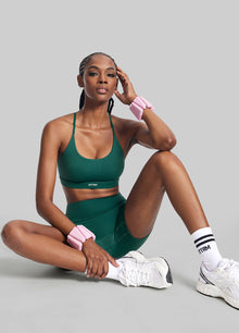High-Waisted Impact Mesh Shorts | Dark Moss