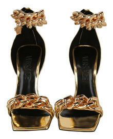 Versace | Medusa Metallic Chain Sandals