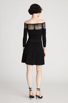 Halston | Heather Dress In Matte Viscose | Black