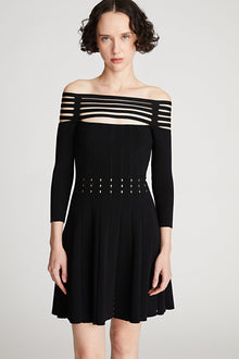 Halston | Heather Dress In Matte Viscose | Black