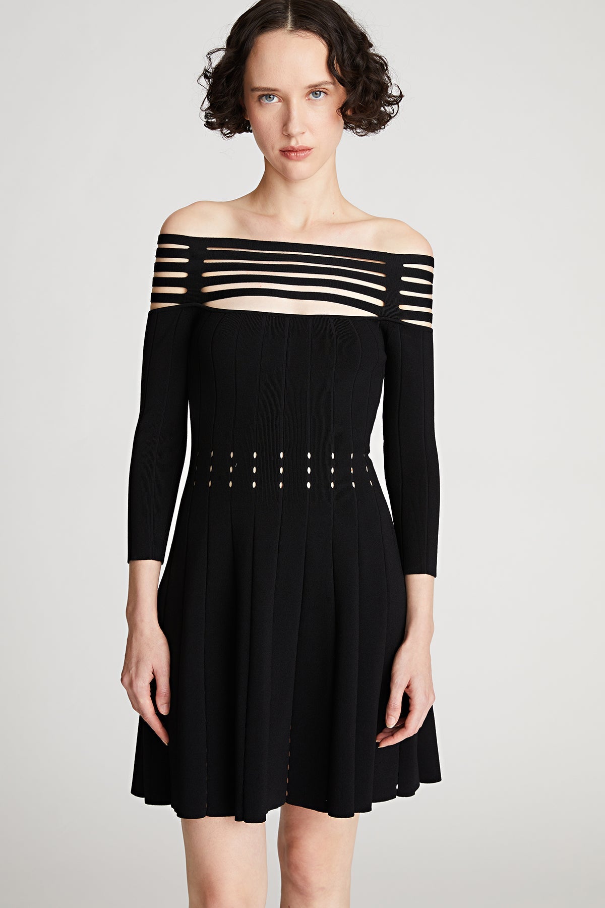 Halston | Heather Dress In Matte Viscose | Black