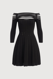 Halston | Heather Dress In Matte Viscose | Black