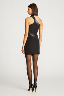 Halston | Auriel Dress In Stretch Crepe | Black