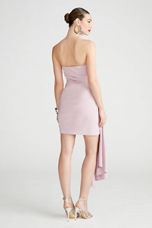Halston | Nitara Dress In Crepe | Mauve Blush