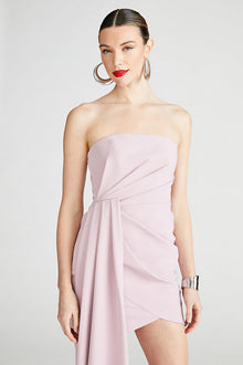 Halston | Nitara Dress In Crepe | Mauve Blush