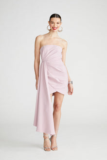 Halston | Nitara Dress In Crepe | Mauve Blush