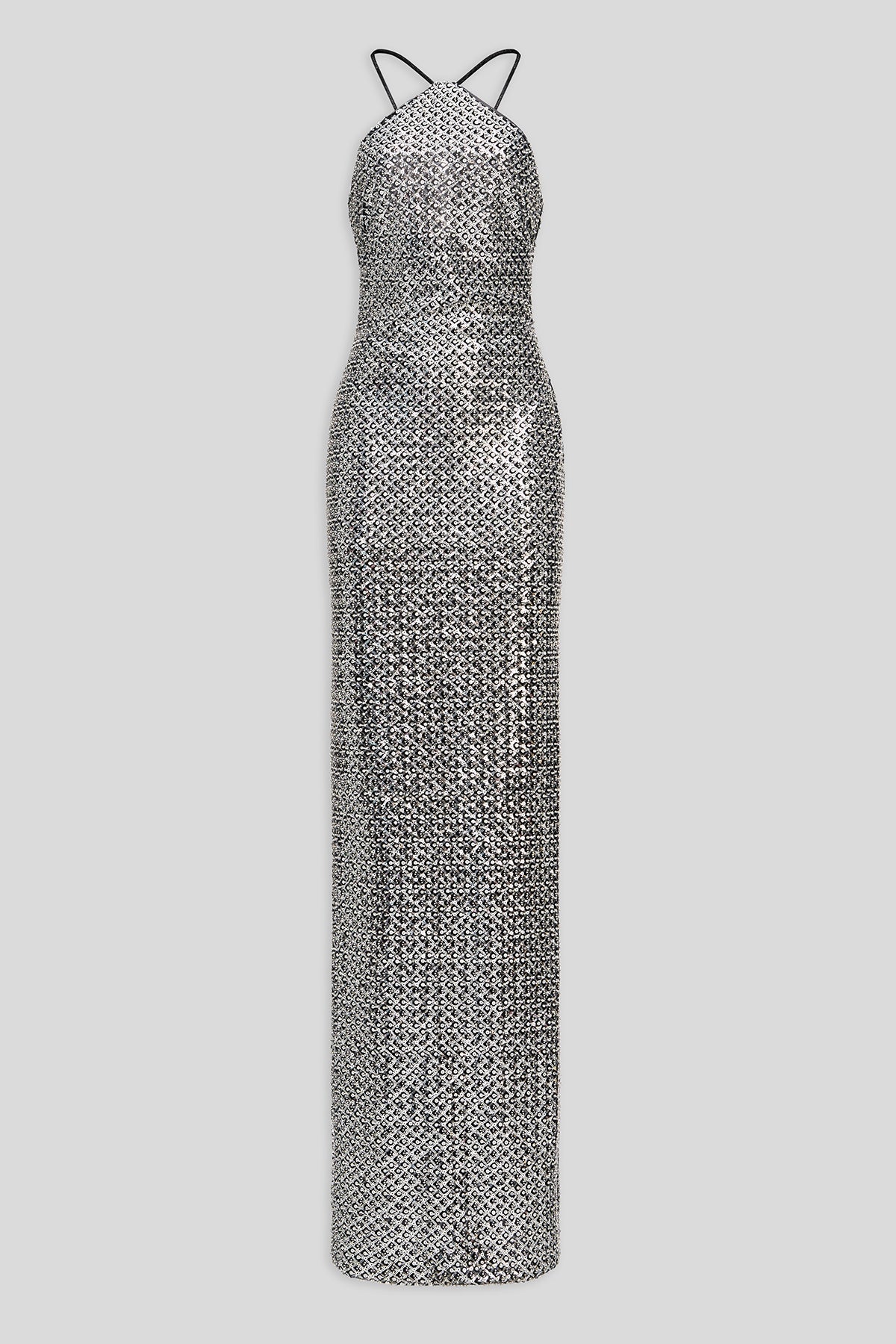 Halston | Yeva Gown In Crystal Sequin | Silver