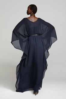 Halston | May Caftan In Chiffon | Absolute Dusk