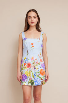 Sandra Dress | Bloom Border Serenity