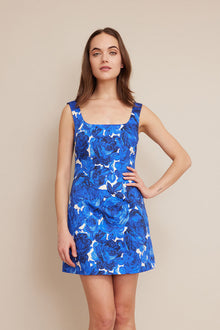 Sandra Dress | Floral Garden Blue