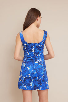 Sandra Dress | Floral Garden Blue