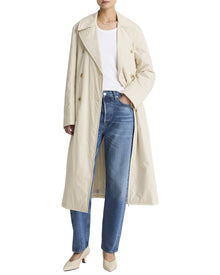 Vince | Womens | Padded Long Coat | White