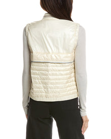 Moncler | Womens | Grenoble Guamiane Polyamide Vest - I | Off-White