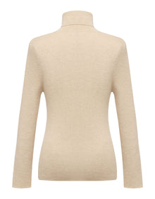 Cashmere Seamless Base Layer Top | Camel