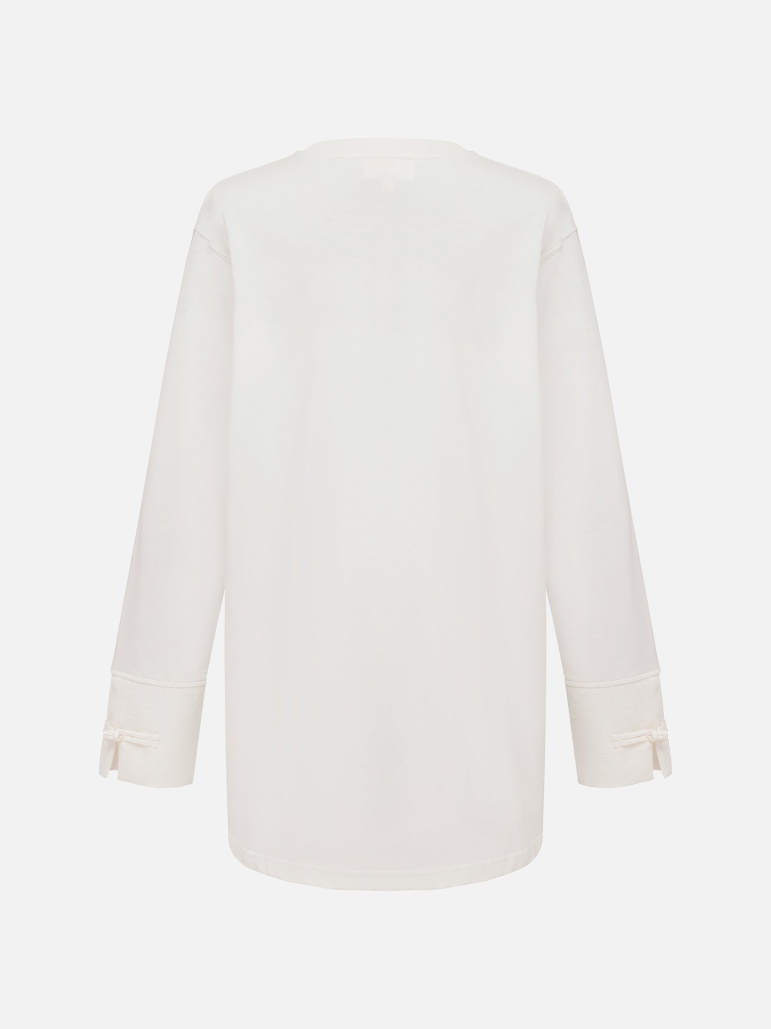 Loose-Fit Long Sleeve Tee | White